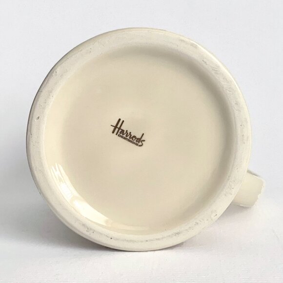 Harrods Knightsbridge London Ivory Gold Coffee Tea Mug Cup Collectible Souvenir - Picture 6 of 8